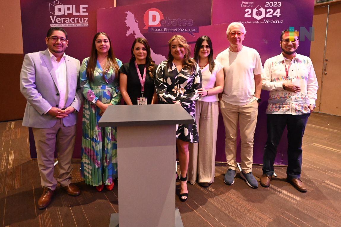 Listo el segundo debate a la gubernatura del OPLE Veracruz