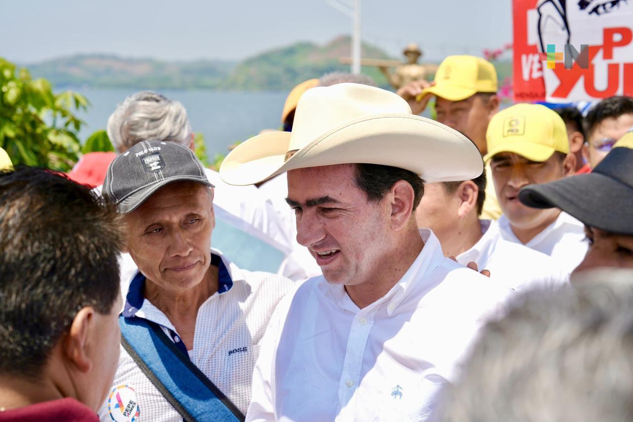 José Francisco Yunes recorre Catemaco y los Tuxtlas