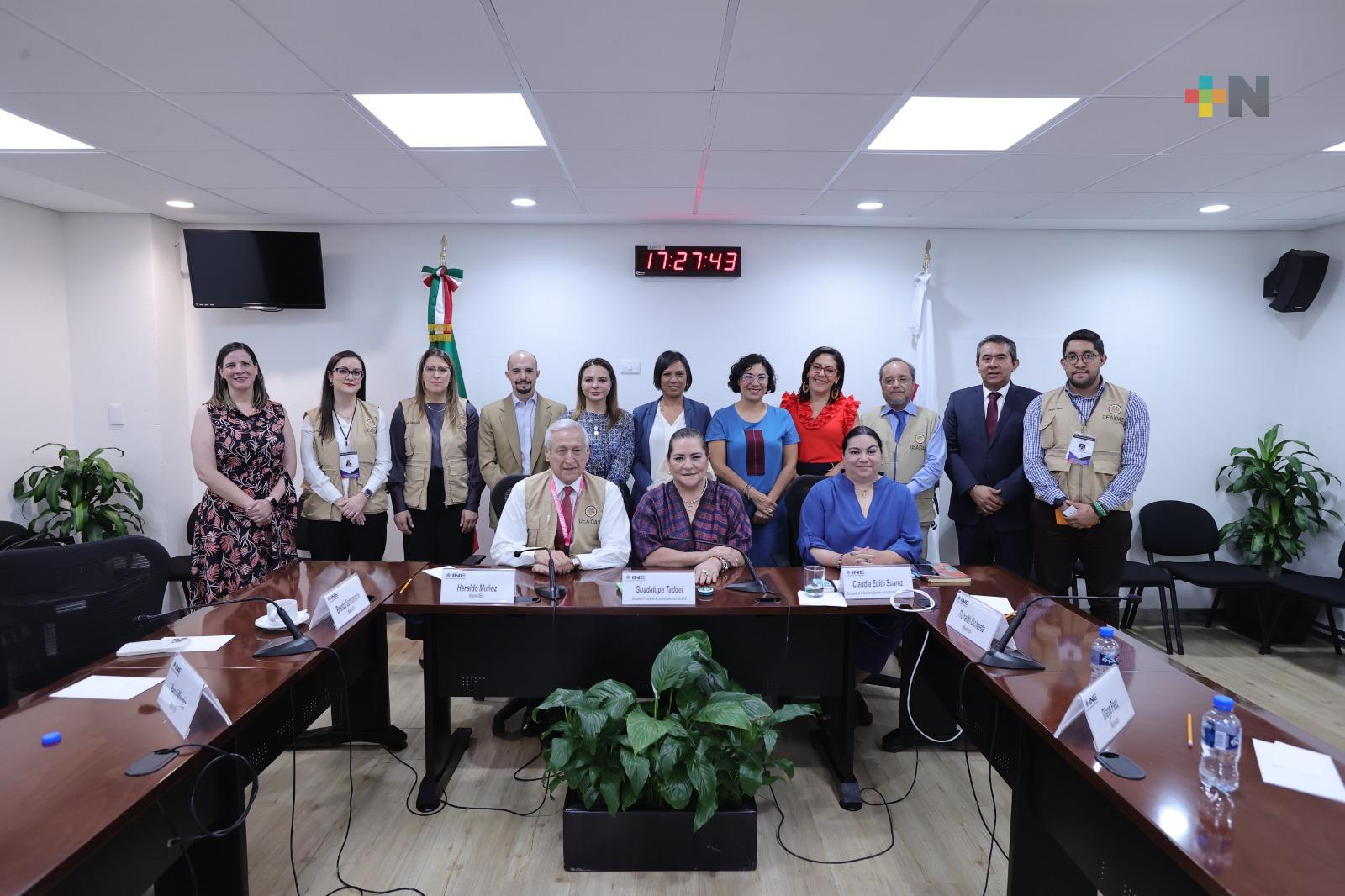 Celebran INE y OEA reunión de acompañamiento y observación electoral