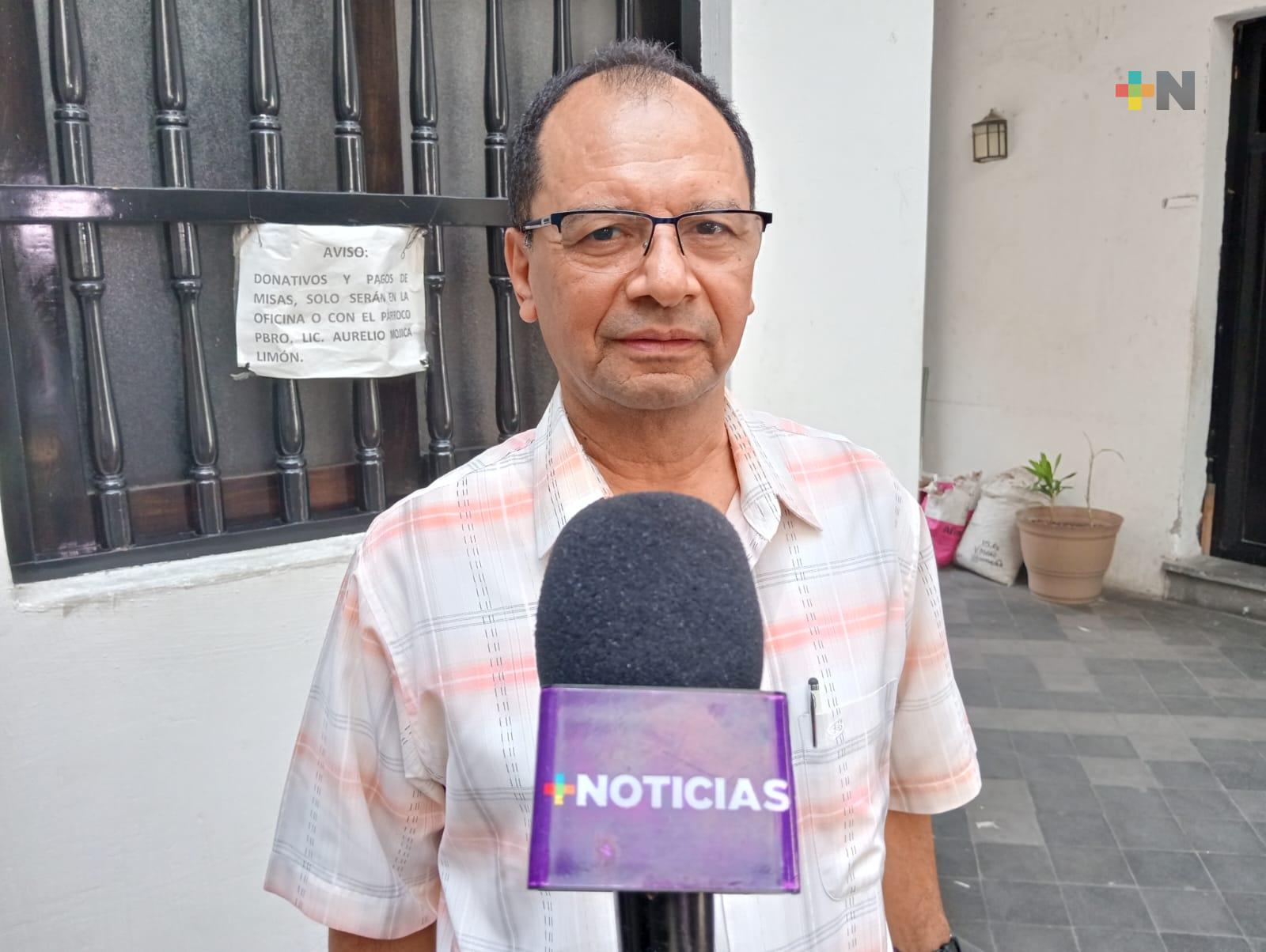 Celebraciones religiosas en la catedral de Veracruz por el Día de las Madres