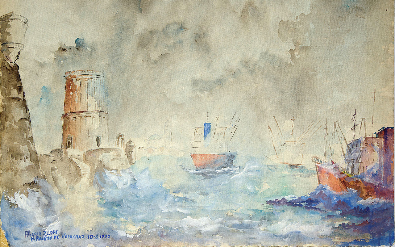 Presentan la exposición “Estampas con agua, obra de Alberto Sedas” en la Casa Museo Guillermo Landa