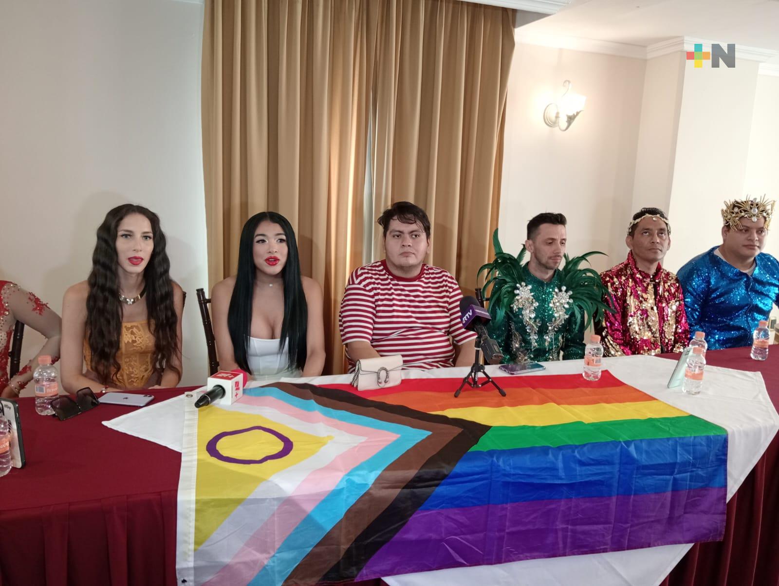 Comunidad Jarochos LGBT presenta su reina para festividades carnestolendas