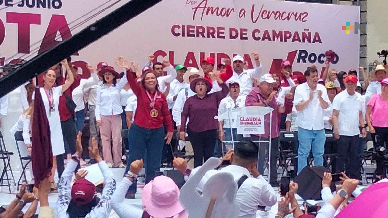 No les voy a fallar asegura Rocío Nahle en su cierre de campaña