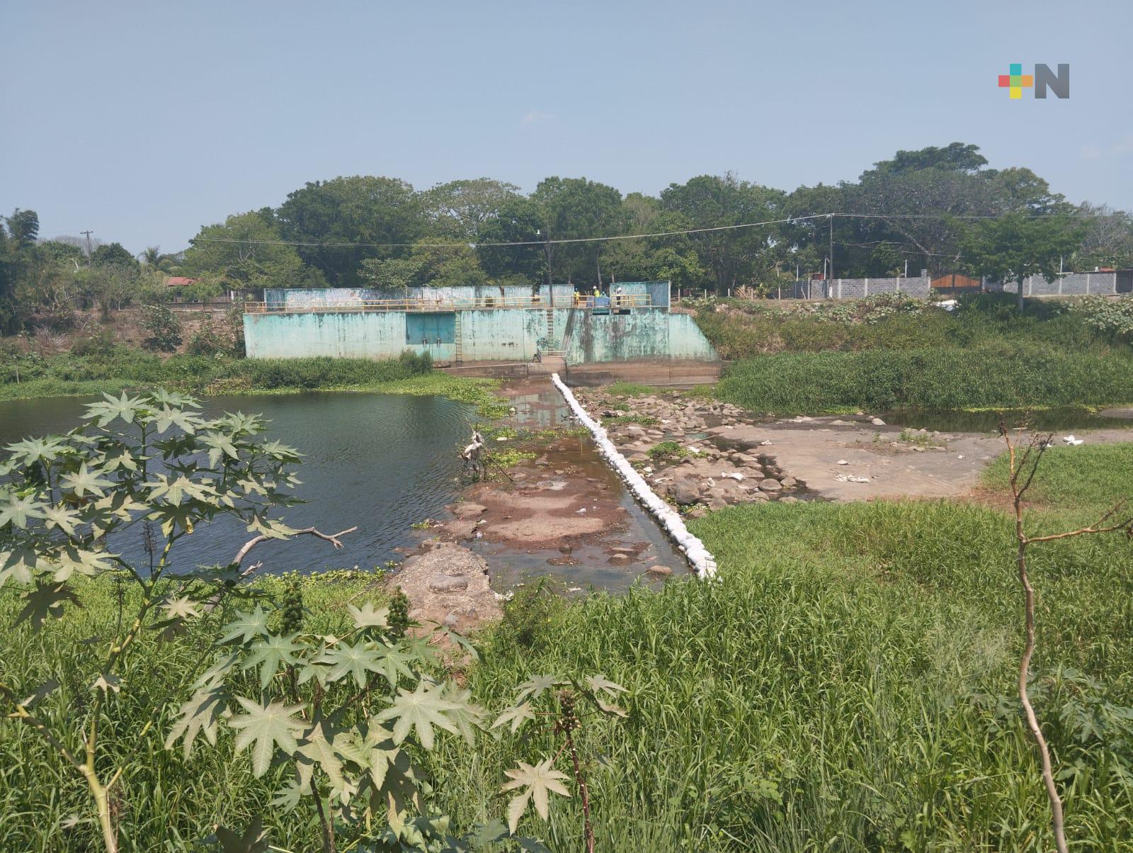 Río Jamapa en nivel muy bajo; afecta operación de plantas potabilizadoras