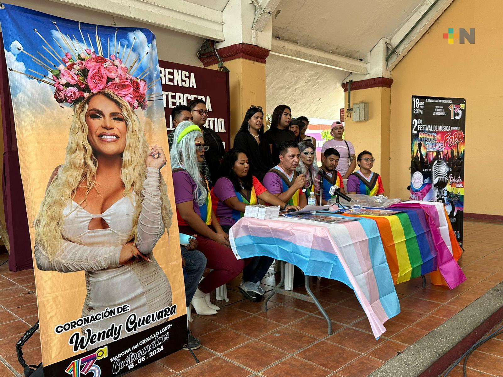 Wendy Guevara será coronada en marcha del Orgullo LGBTIQ+ 2024 en Coatza