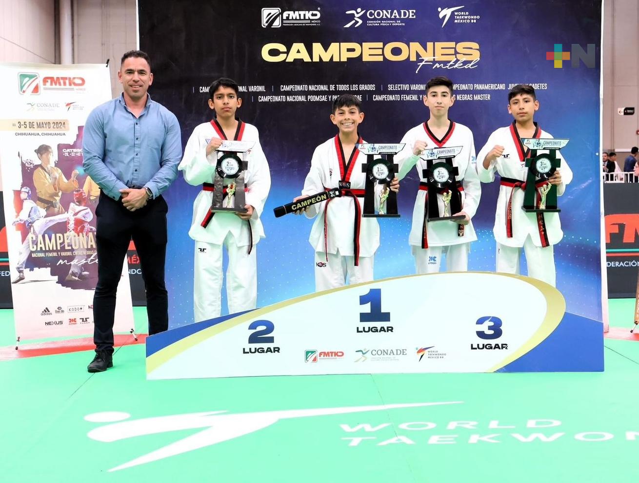 Raúl Ramírez Domínguez gana plata en Campeonato Nacional de Taekwondo