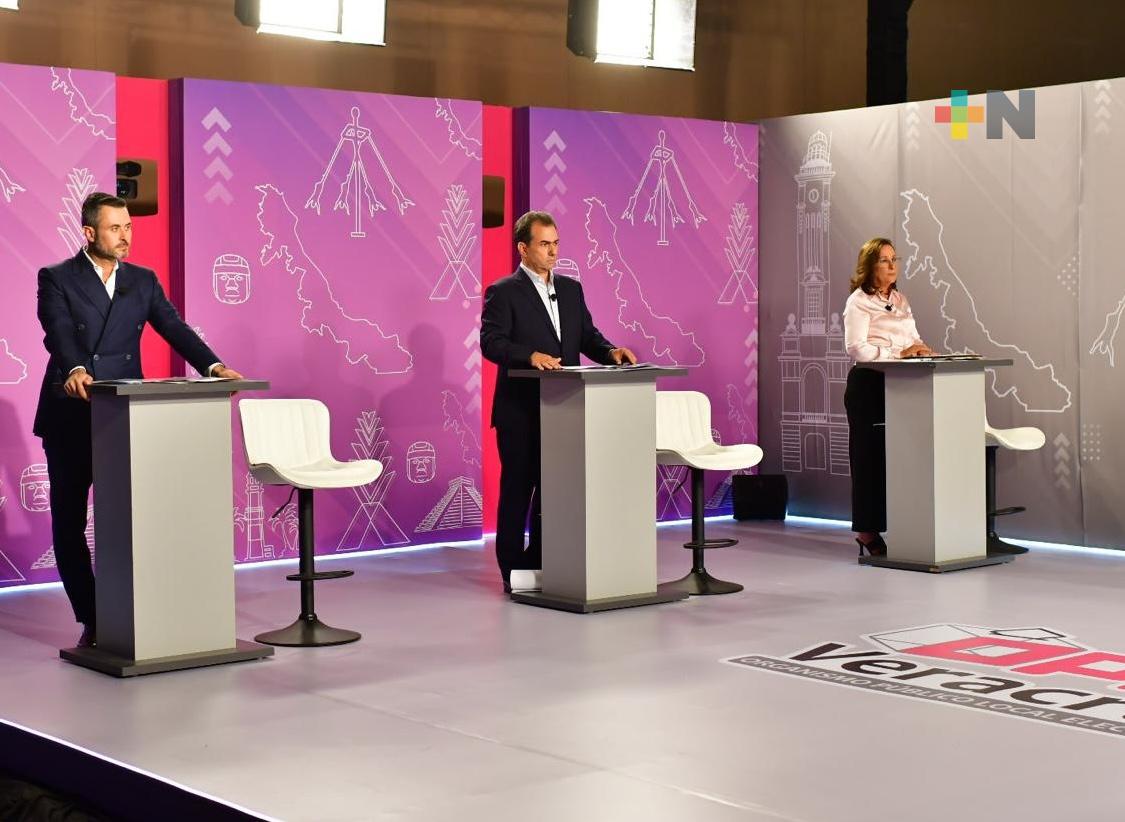 En WTC, OPLE Veracruz realizó segundo debate entre candidatos a la gubernatura