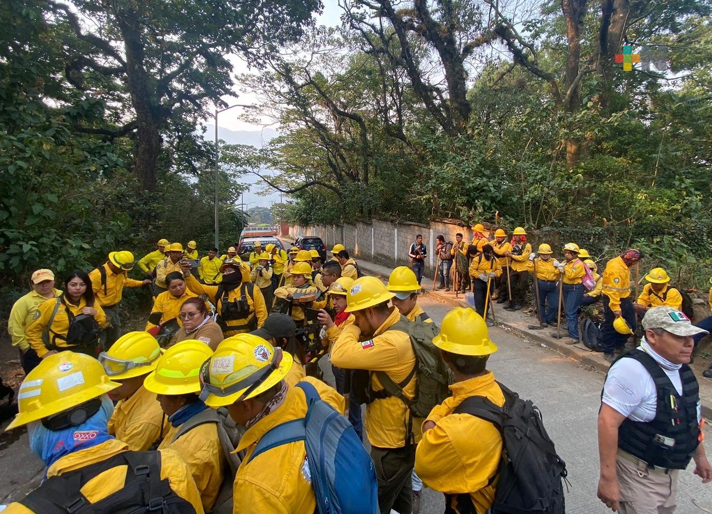 Gobierno del Estado atiende incendio forestal en Río Blanco