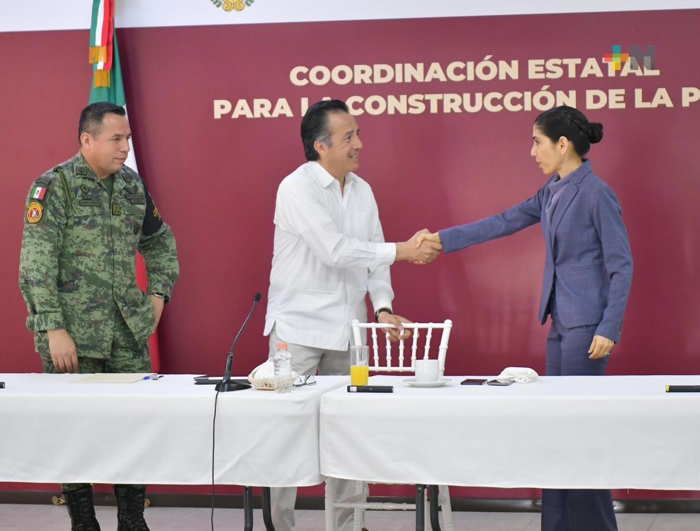 FGE brinda informe en la Mesa para Construcción de la Paz