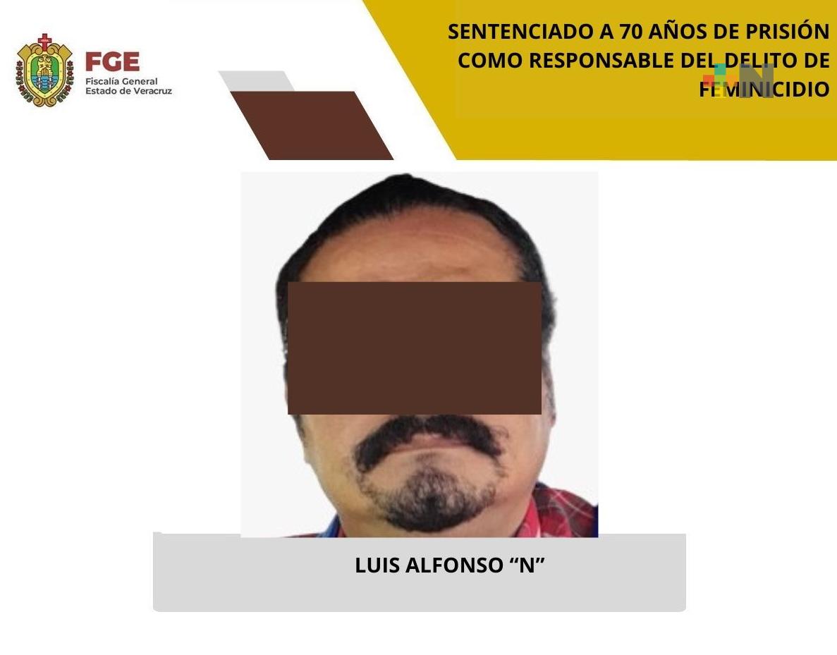 Luis Alfonso «N» es sentenciado a 70 años de prisión como responsable de feminicidio