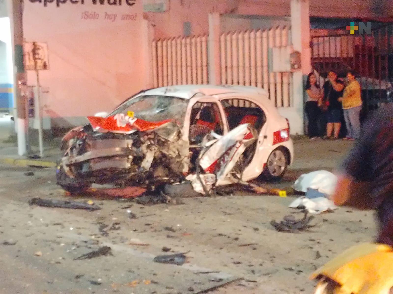 Una persona fallecida y dos lesionadas, saldo de accidente en Coatzacoalcos