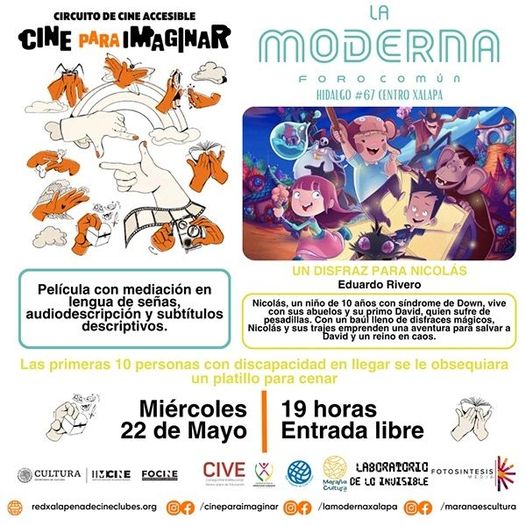 Cine inclusivo de animación en La Moderna