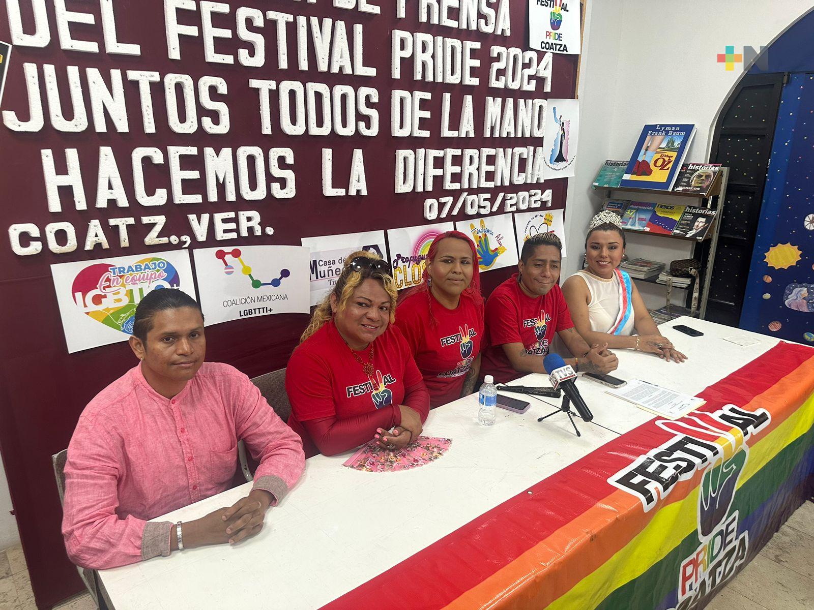 Colectivos y asociaciones presentan el Festival Pride 2024 en Coatzacoalcos