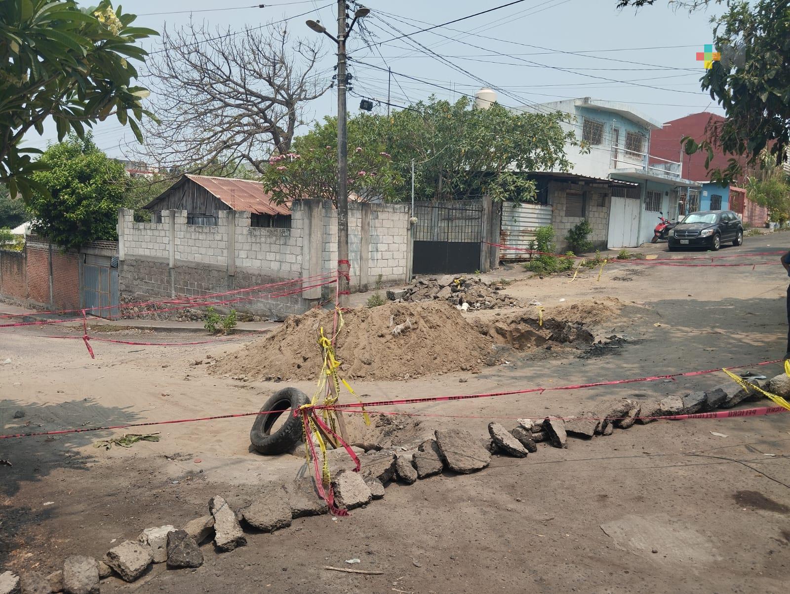 Trabajo inconcluso de Grupo MAS en colonia Hidalgo