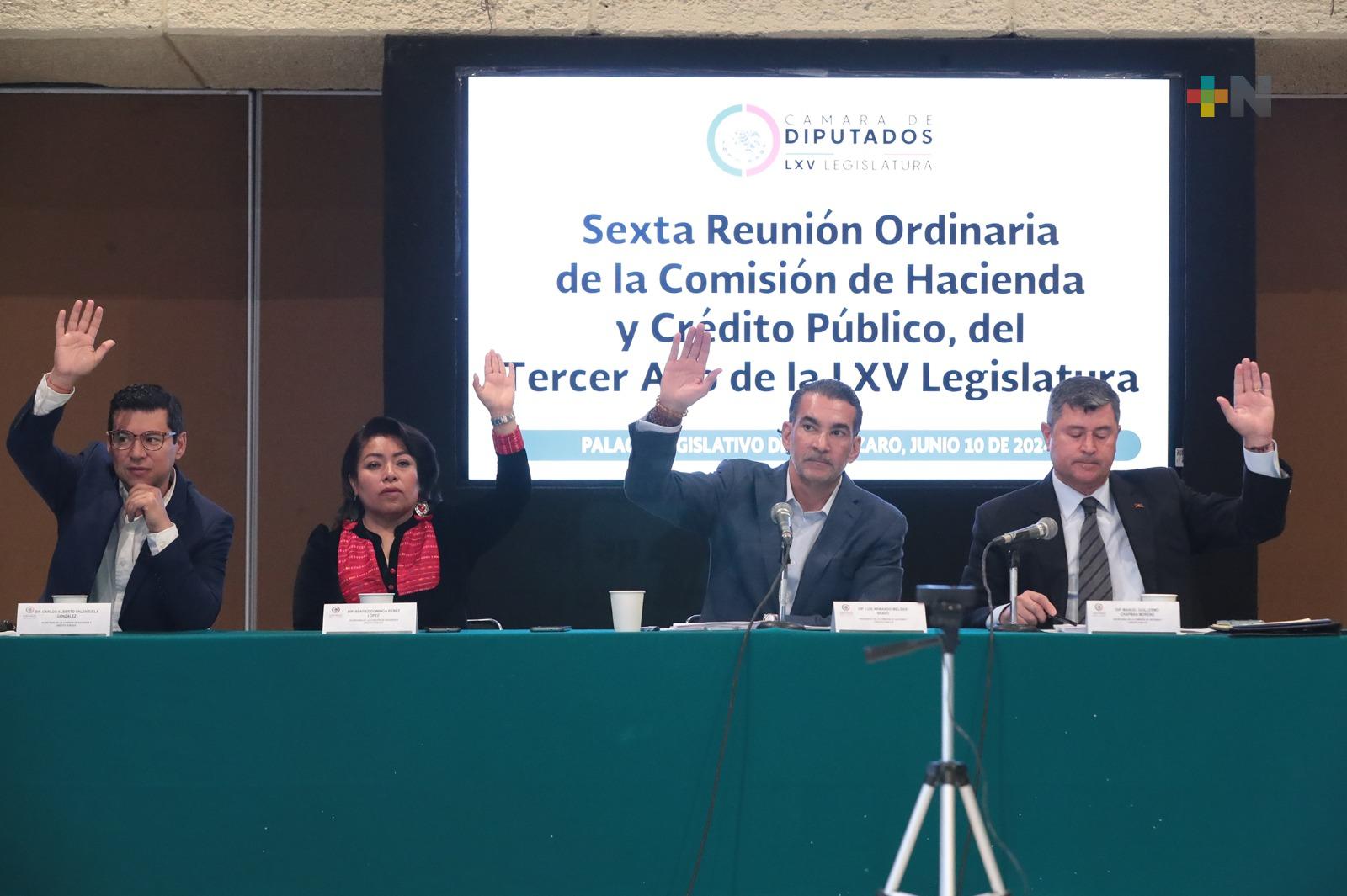 Comisión de Hacienda avaló informe de actividades, marzo-mayo 2024