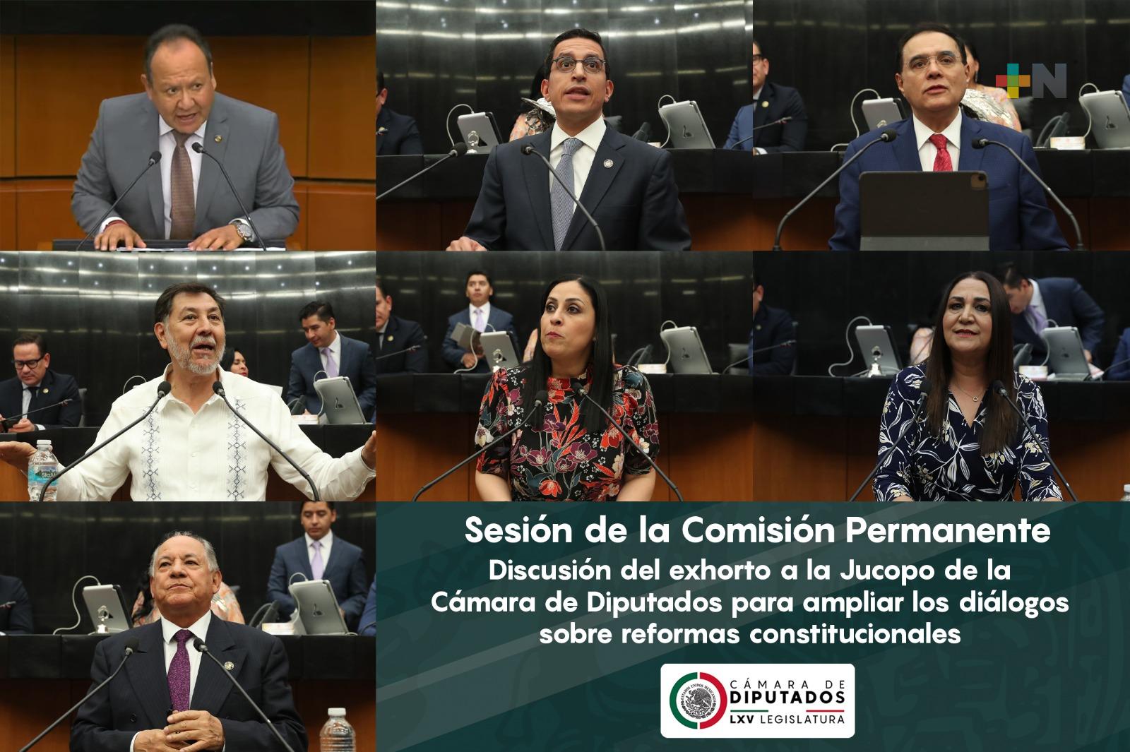 Exhortan a la Jucopo de la Cámara de Diputados a ampliar diálogo para discutir reformas presentadas por el Ejecutivo