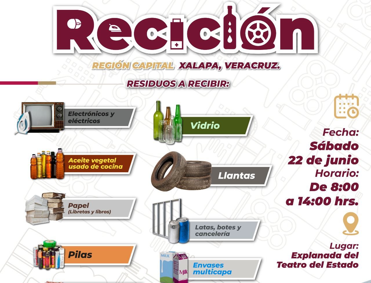 Participarán 15 municipios en reciclón región Xalapa 2024
