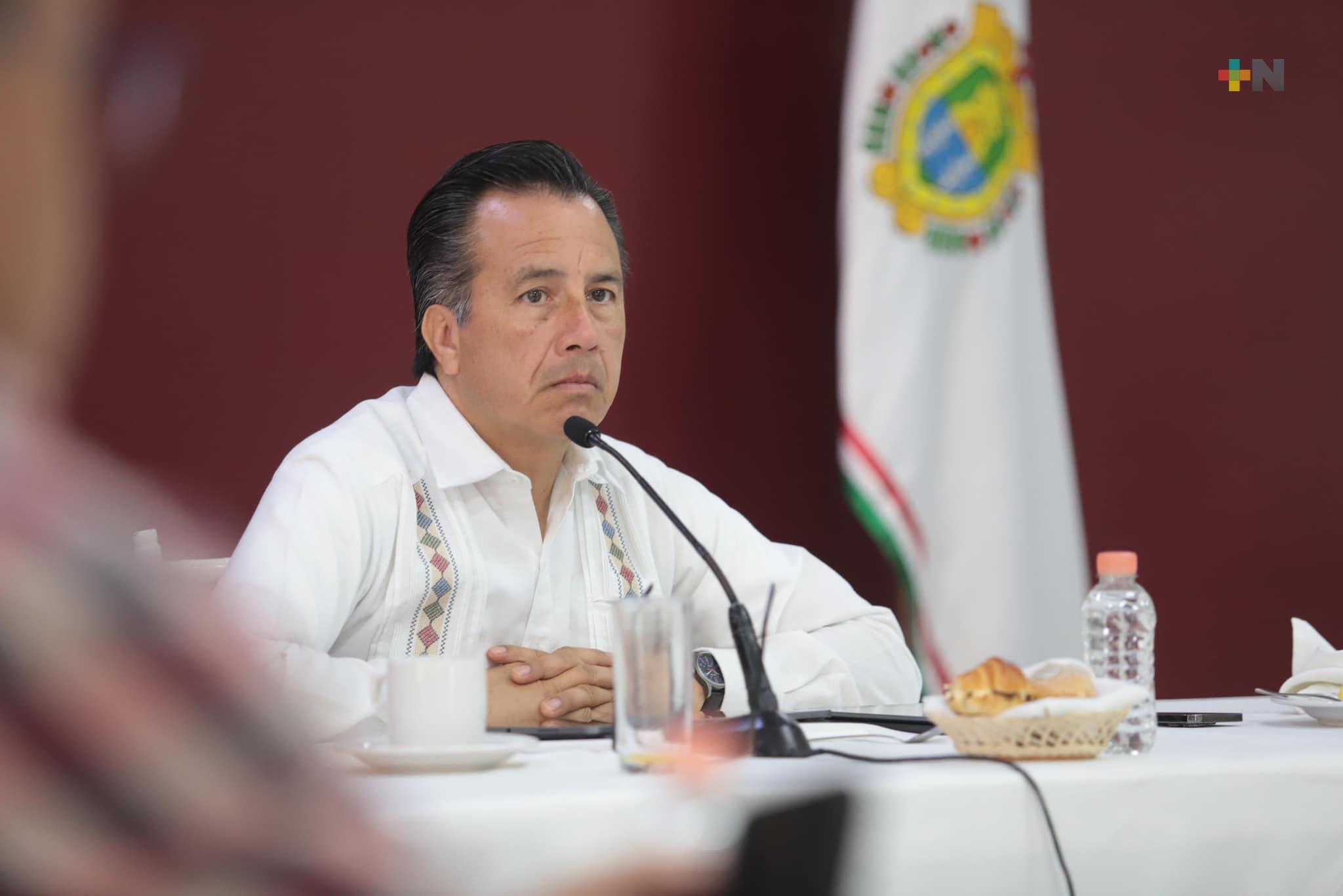Gobernador preside sesión de la Mesa para Construcción de la Paz