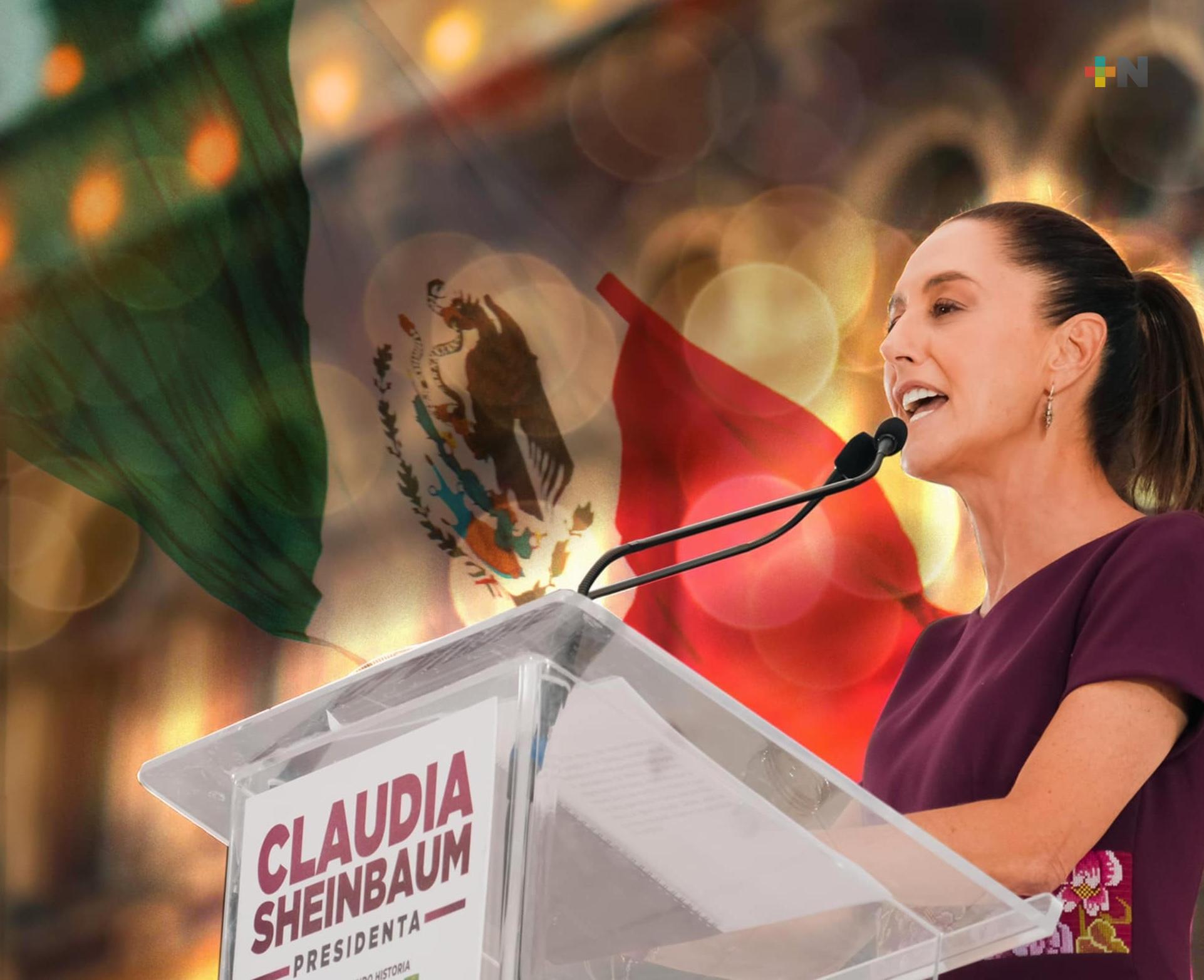 «No llego sola, llegamos todas», afirma Claudia Sheinbaum