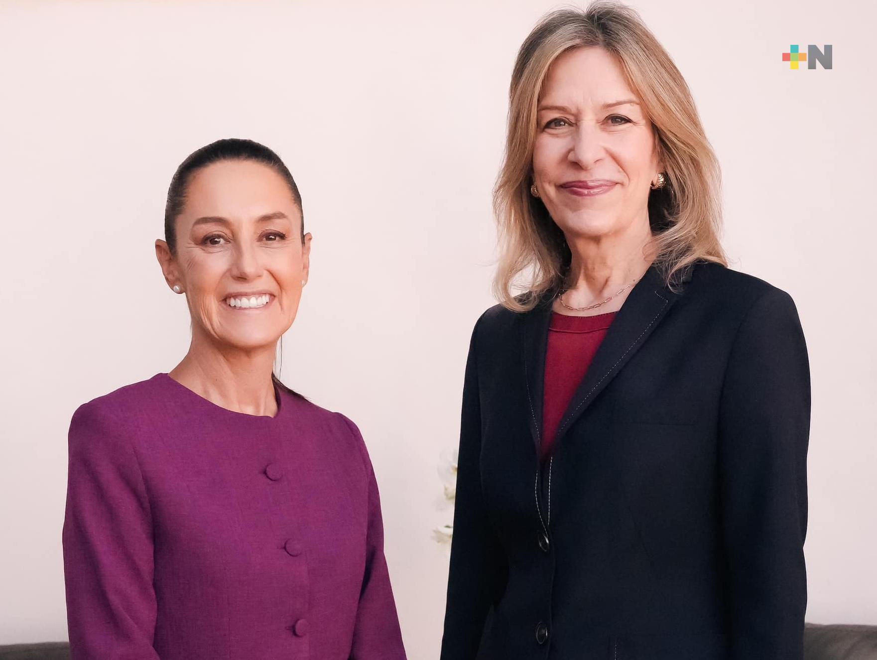 Claudia Sheinbaum se reúne con funcionarios del gobierno de Estados Unidos