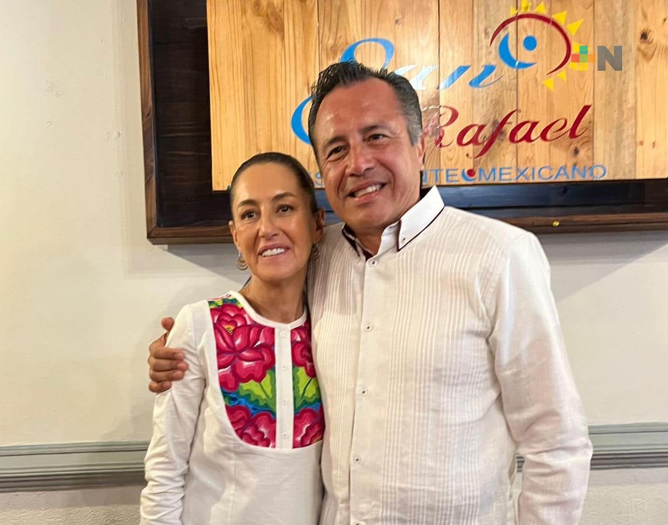 Es un honor estar con el presidente Obrador y con la presidenta electa de México: Gobernador