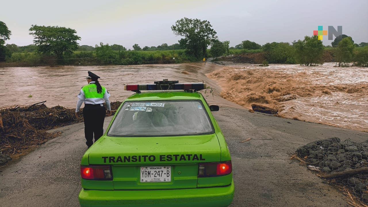 Cerrada la circulación en carretera Real de Oro-Cempoala, en Úrsulo Galván
