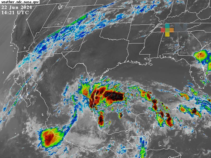 Disturbio tropical 93L situado en costas de Veracruz, evolucionaría a Depresión tropical
