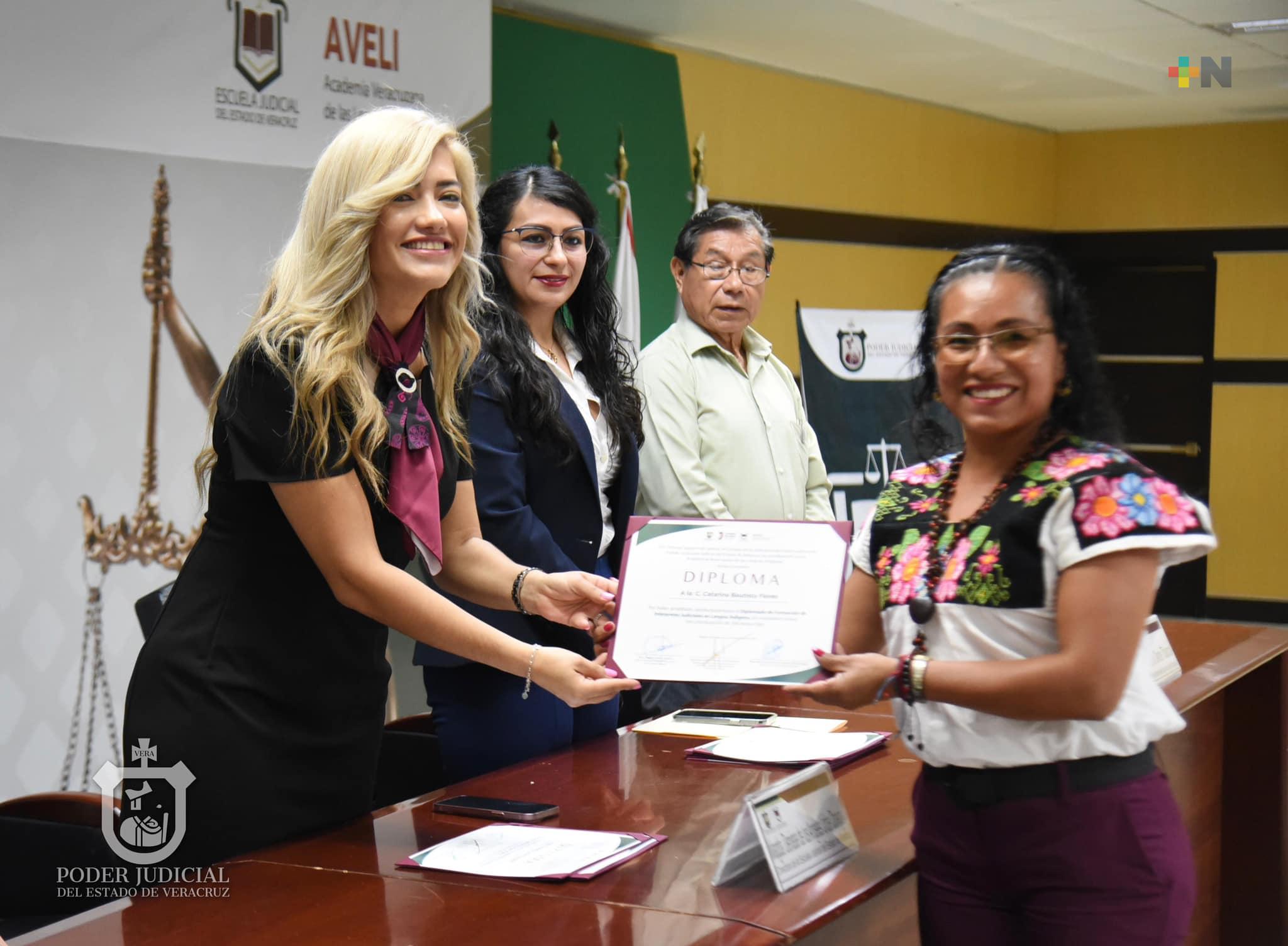 PJEV presente en clausura del Diplomado de Formación de Intérpretes Judiciales en Lengua Indígena