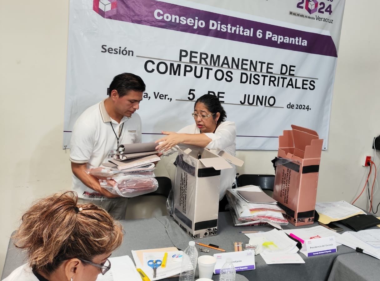 Garantiza OPLE Veracruz respeto del voto ciudadano a través de cómputos distritales