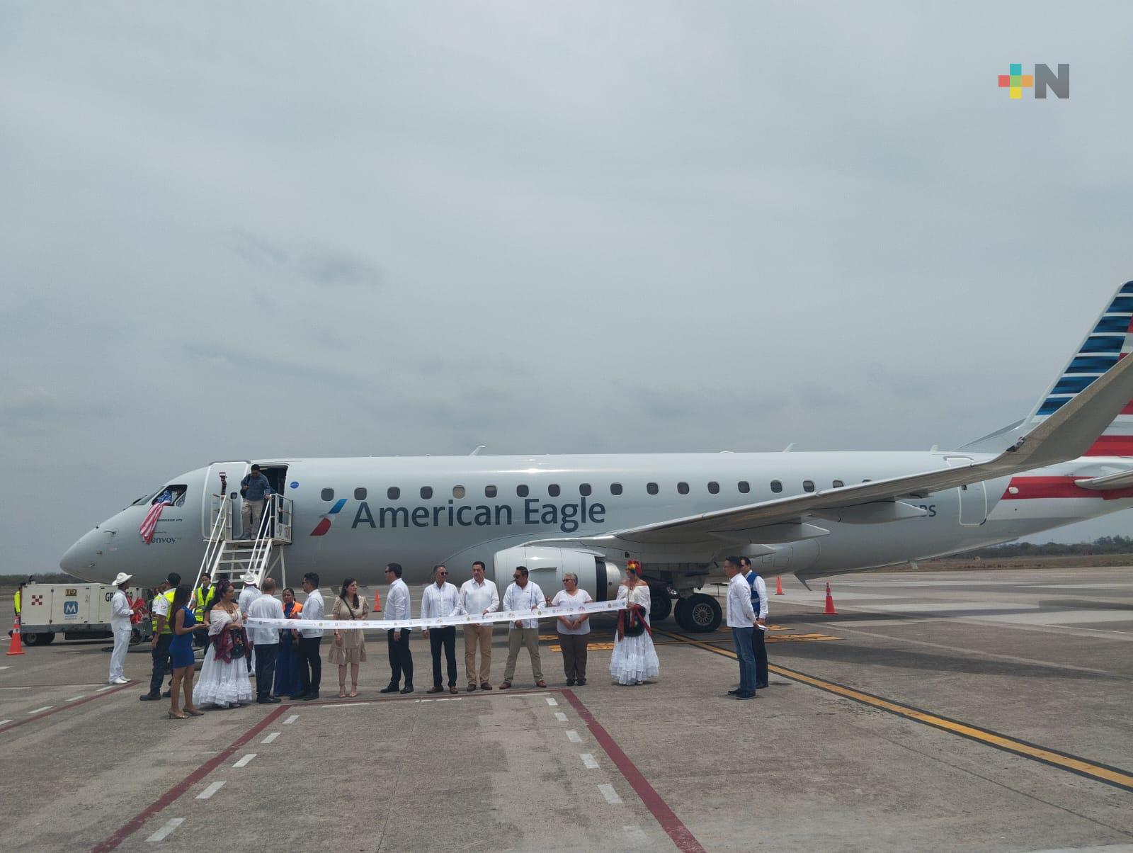 Se realizó el vuelo inaugural Veracruz-Dallas
