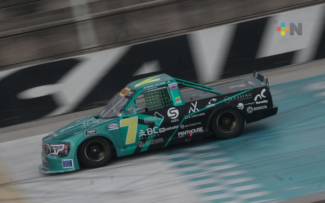 Falla mecánica frustra carrera de Alonso Salinas en Aguascalientes