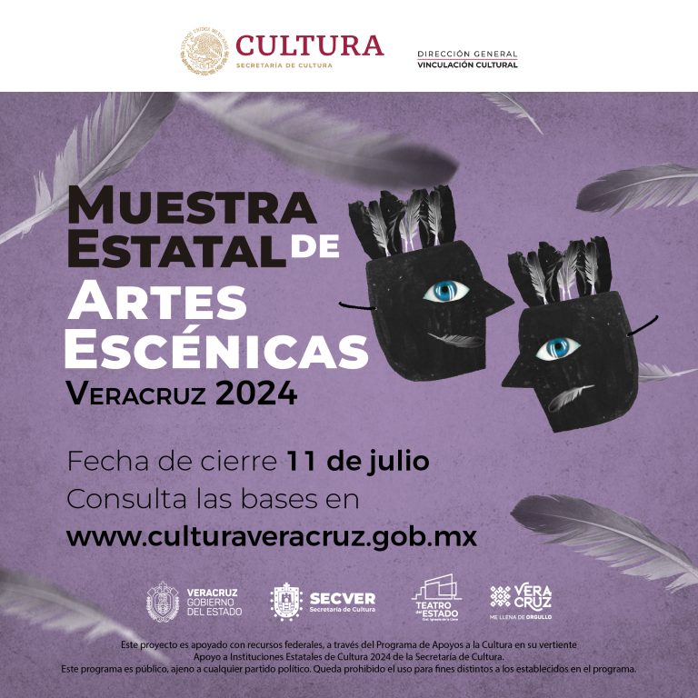 Convocan a participar en Muestra Estatal de Artes Escénicas Veracruz 2024