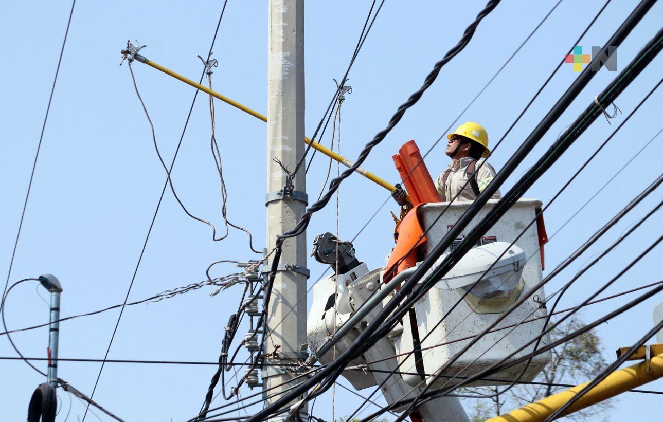 CFE preparada para atender posibles afectaciones en Veracruz, Nuevo León y Tamaulipas por Ciclón Tropical Uno