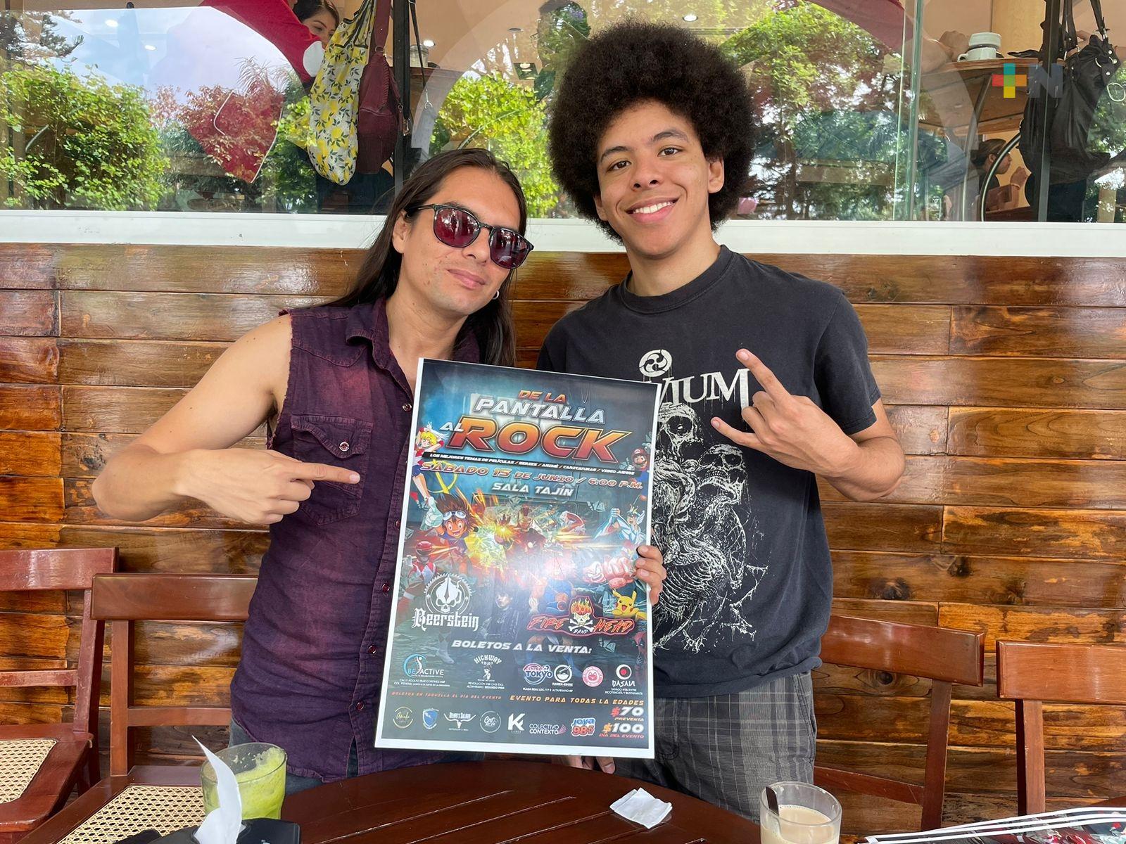 Concierto “De la pantalla al rock” se presentará en sala Tajín