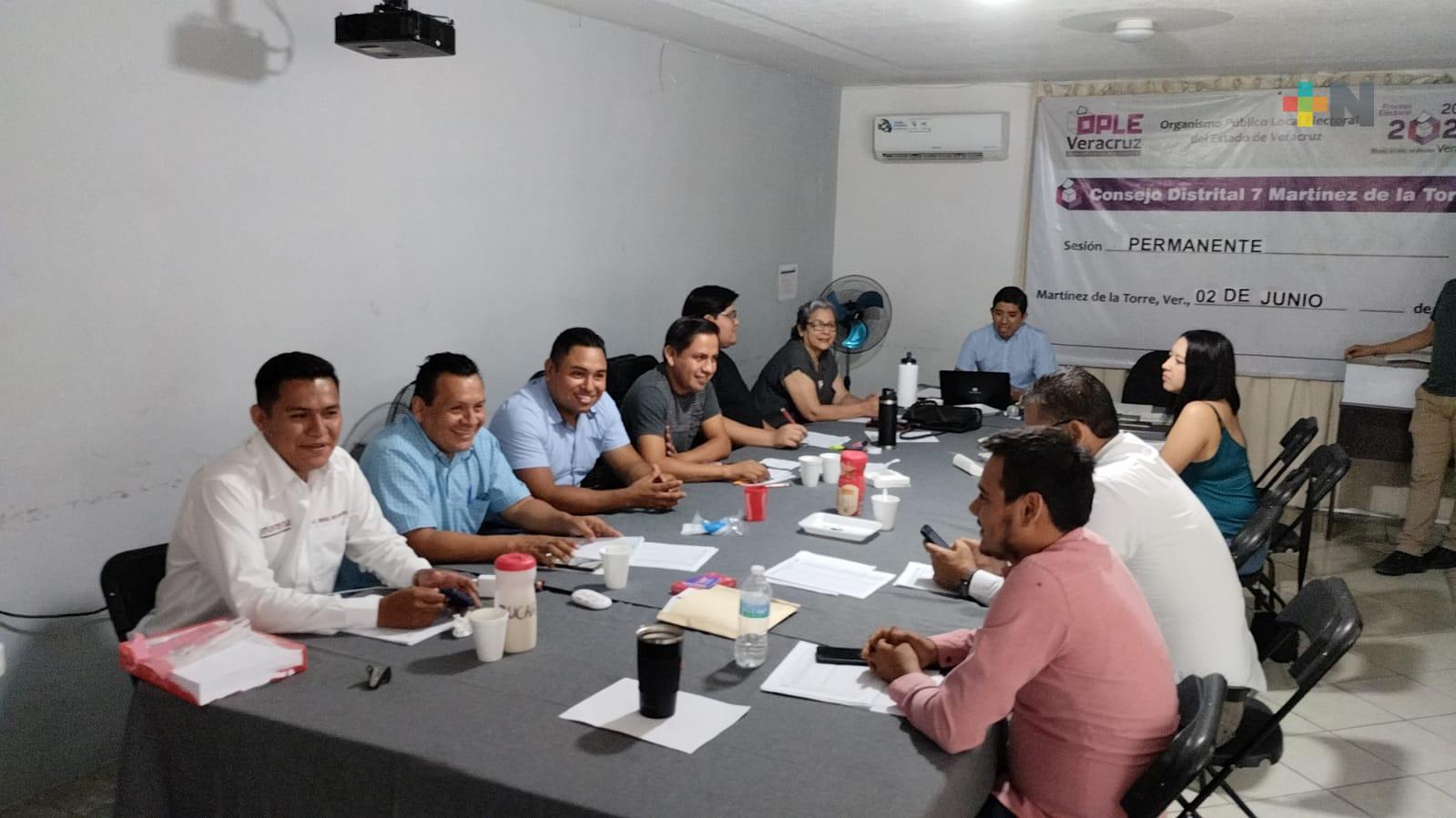 Inicia recuento parcial de paquetes electorales en Martínez de la Torre