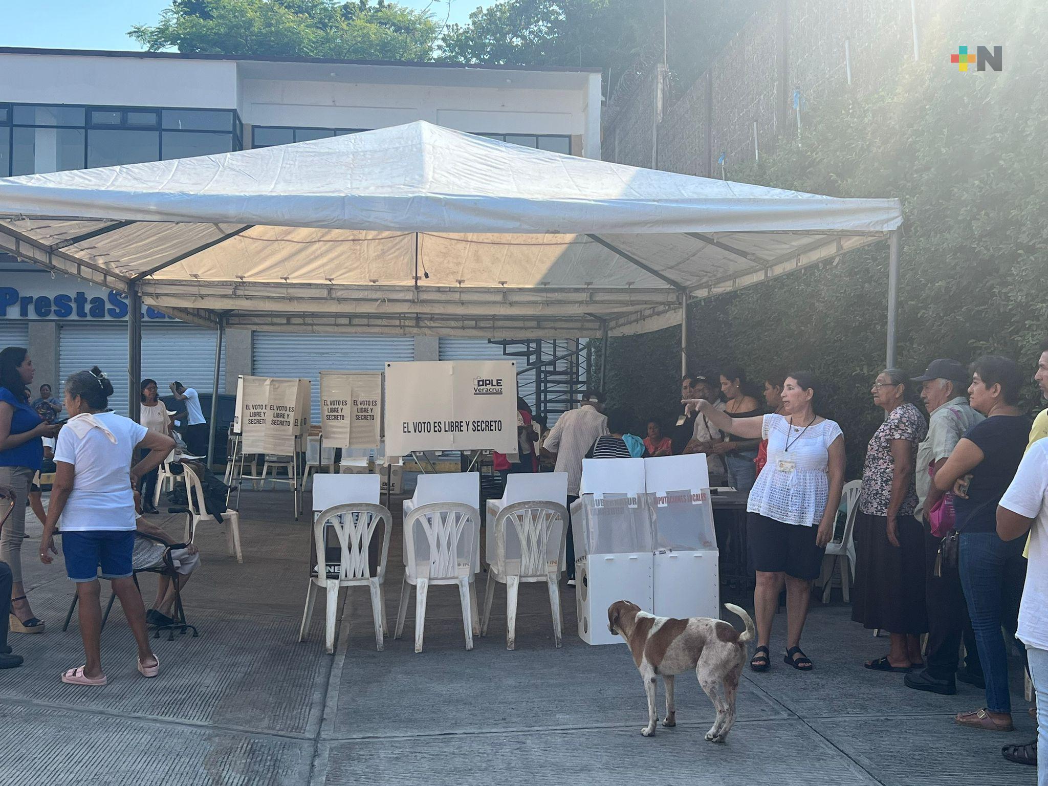 Casillas de San Andrés Tuxtla, Veracruz fueron abiertas a partir de 8.30 horas