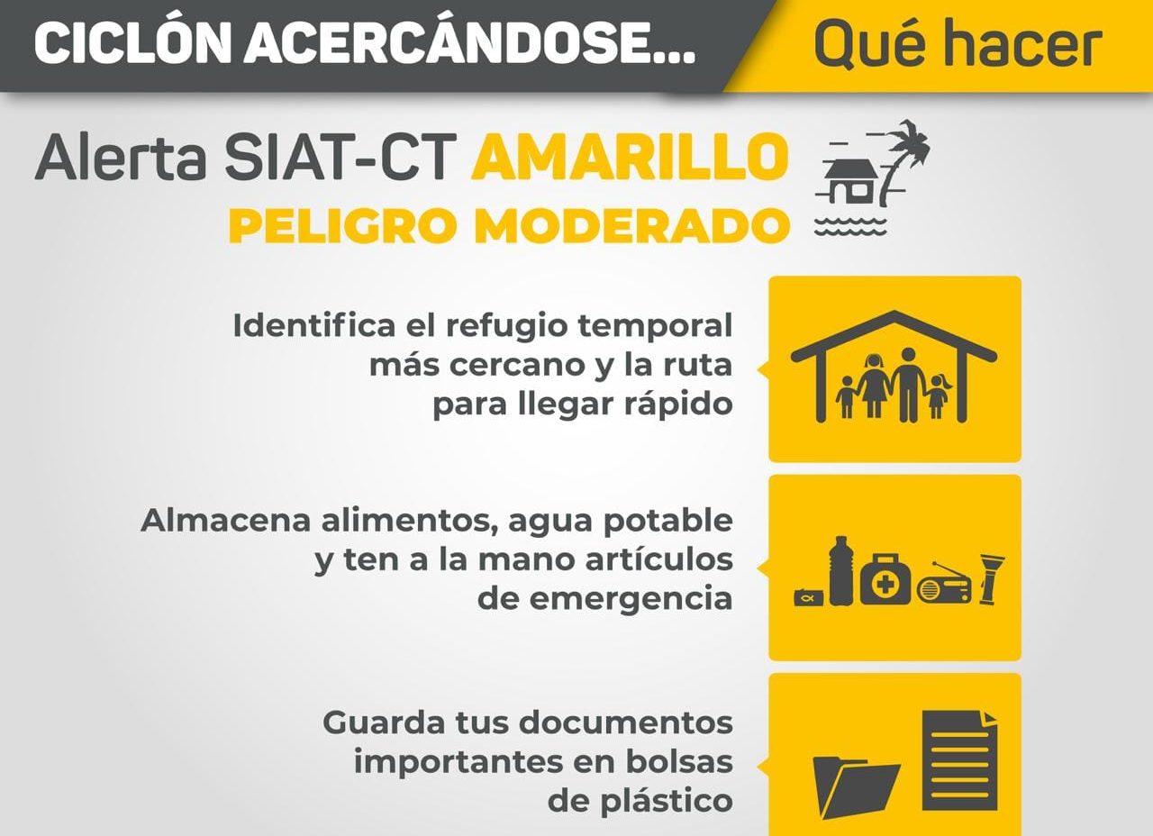 Se activa Alerta Amarilla SIAT-CT para norte del estado de Veracruz