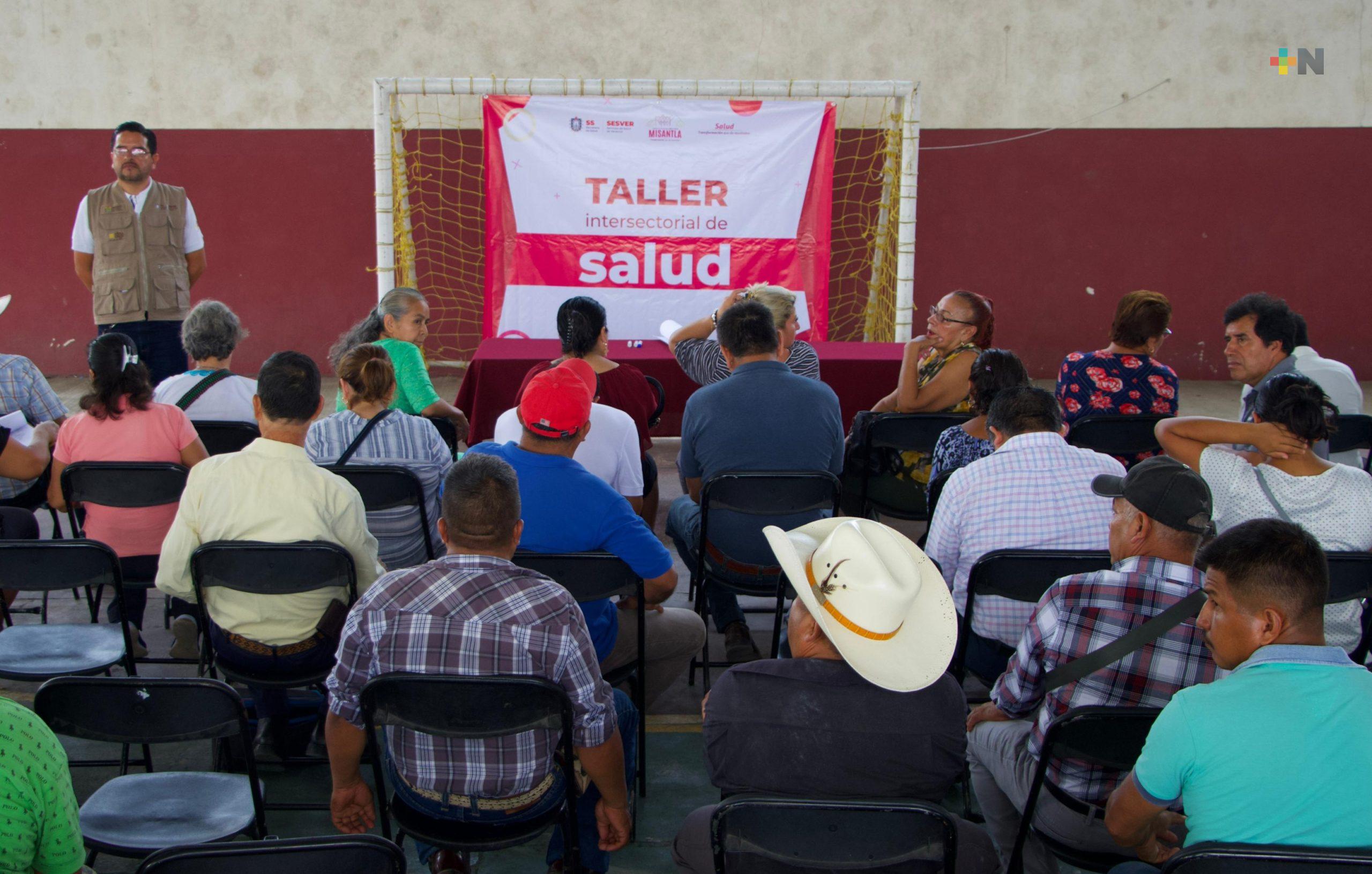 En Misantla realizan taller intersectorial de salud