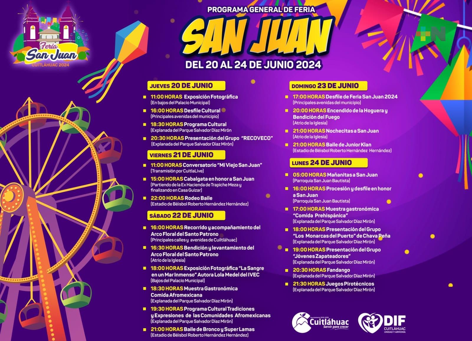 En municipio de Cuitláhuac se preparan para realizar feria de San Juan