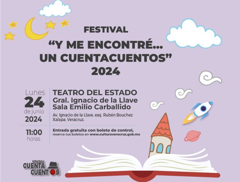 SEV y Secver presentan el Festival “Y me encontré… un cuentacuentos” en el Teatro del Estado