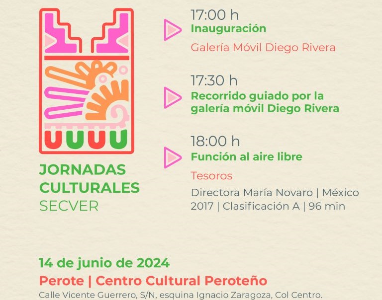 Realiza Secver jornada cultural en el municipio de Perote, Veracruz