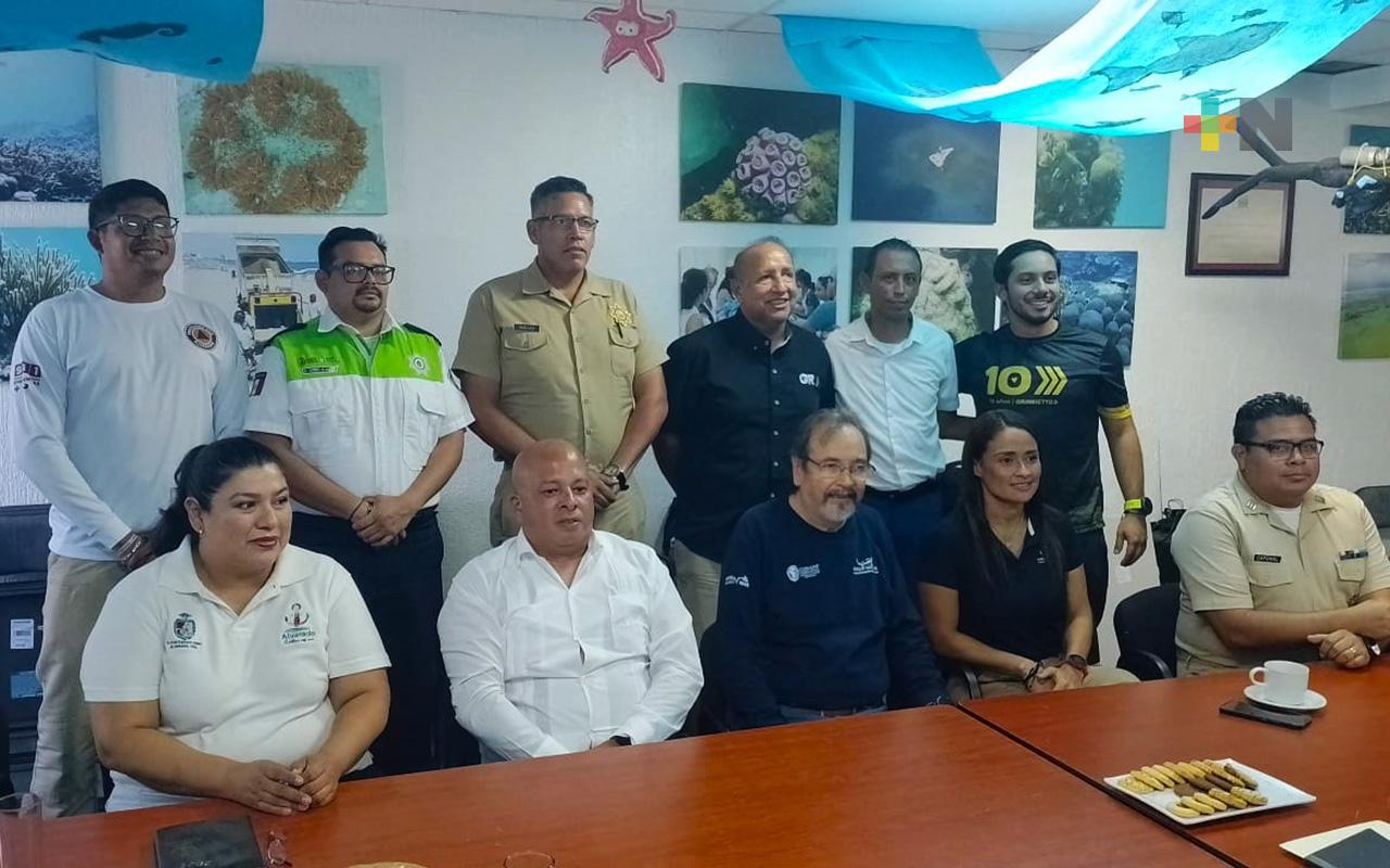 Garantizan seguridad en «Aguas Abiertas Arrecifes Veracruzanos»