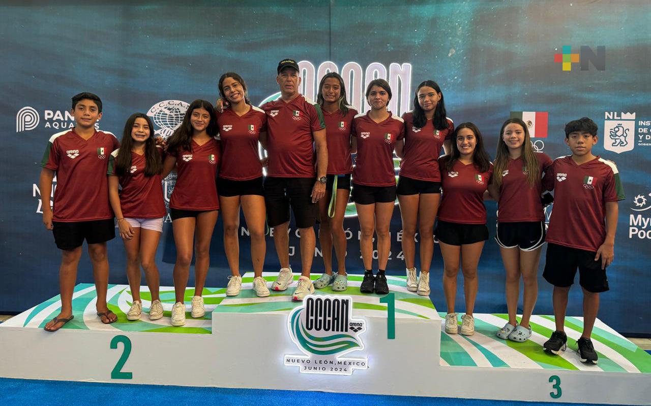 Nadadores veracruzanos contribuyen al éxito de México en el CCCAN
