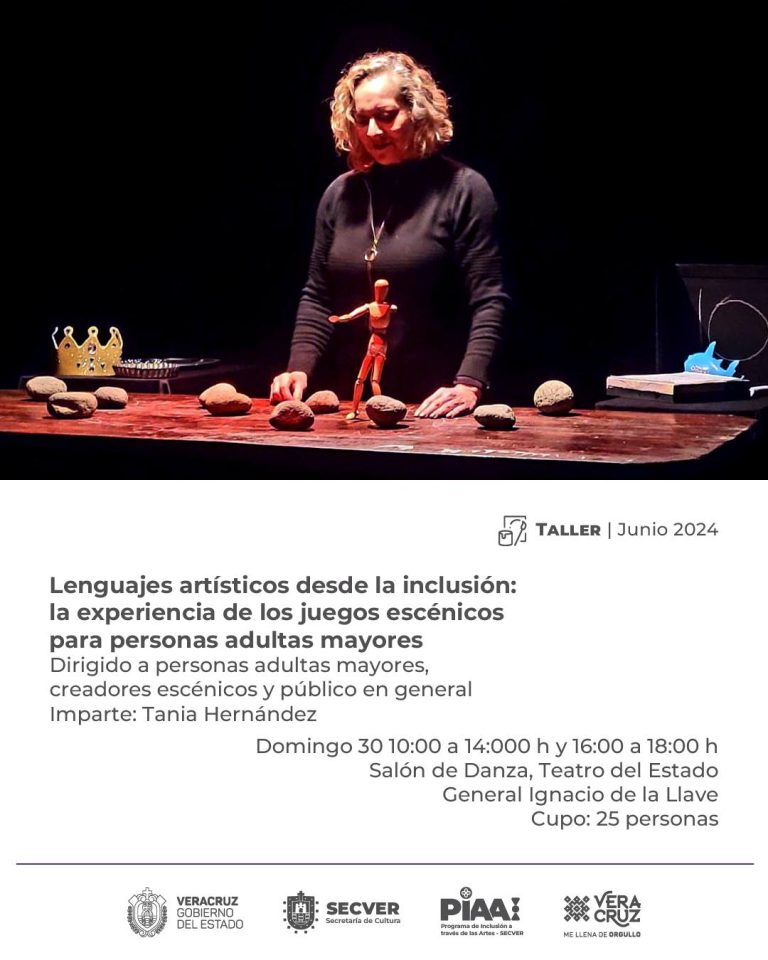 Invitan al taller “La experiencia de los juegos escénicos para personas adultas mayores”