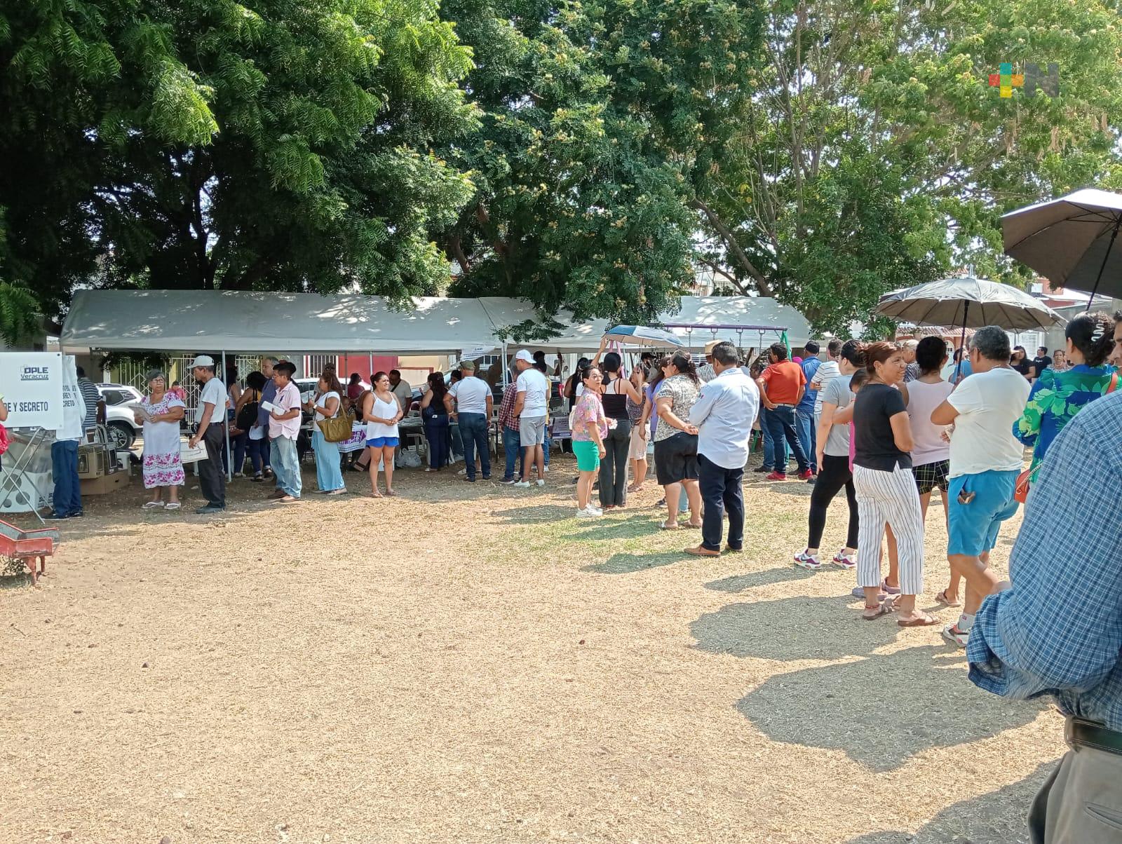 Ejercicio democrático electoral transcurre con normalidad en zona norte del municipio de Veracruz