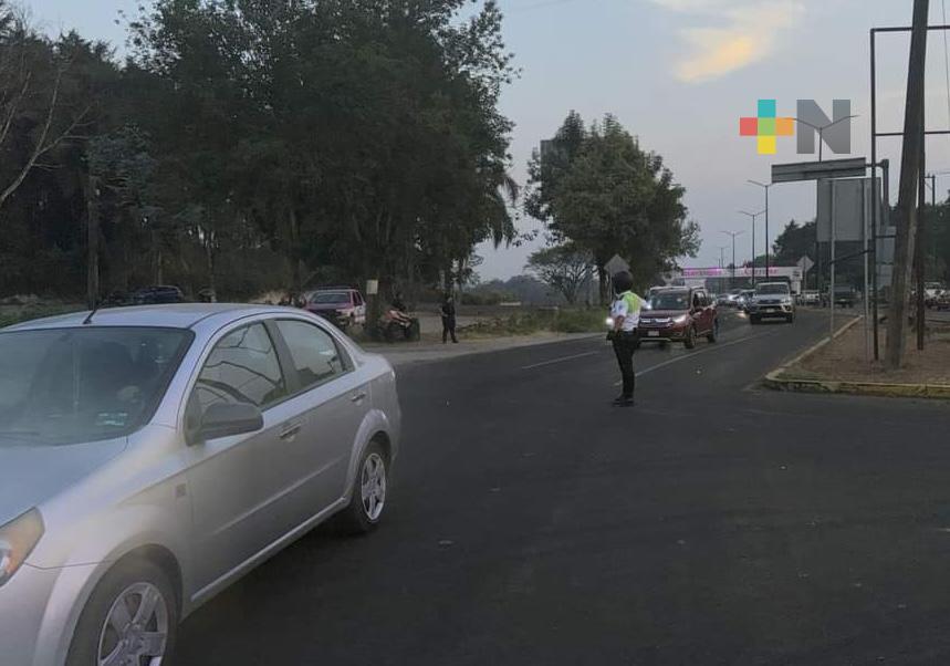 Levantan bloqueo y liberan vialidades de Coatepec-Xalapa
