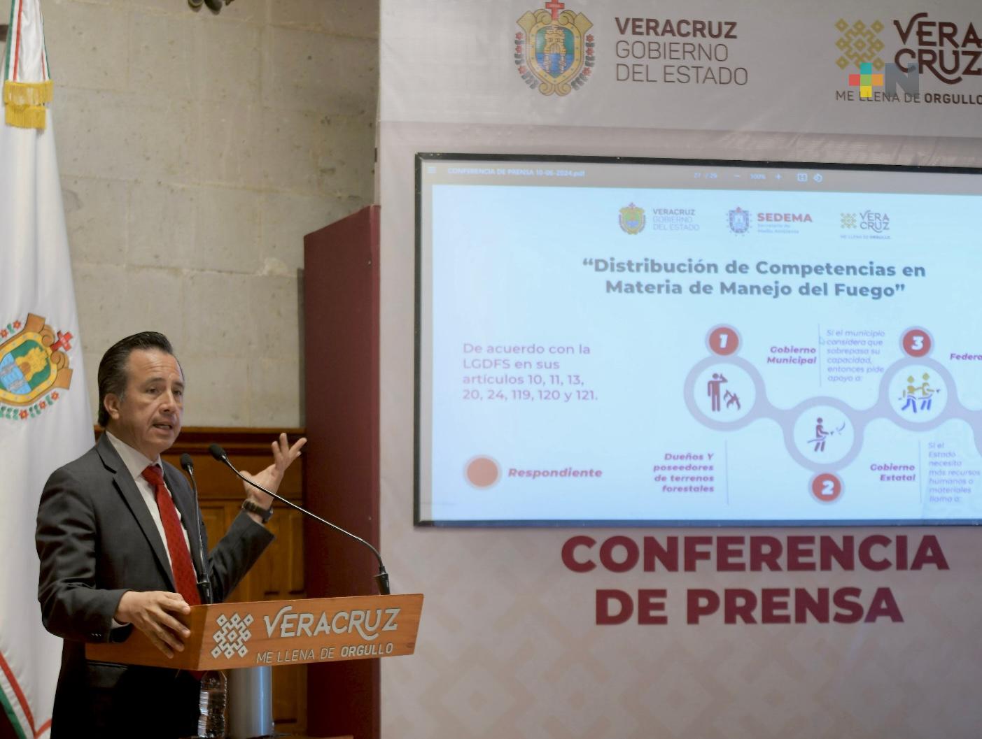 Veracruz destina inversión histórica de 100 mdp al combate de incendios forestales