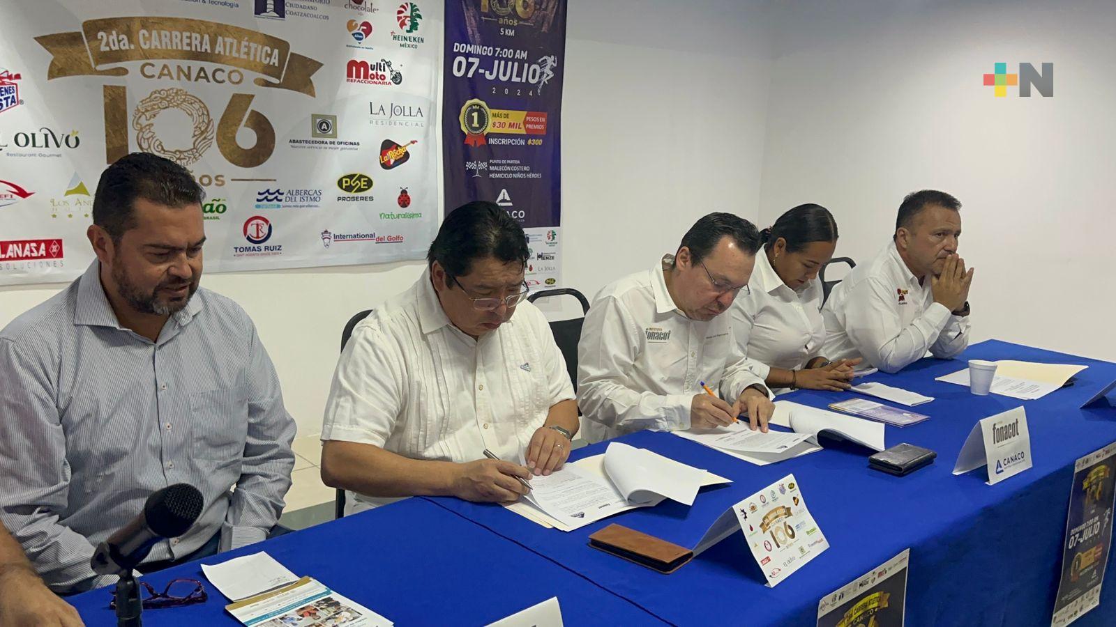 Fonacot y Canaco de Coatzacoalcos firman convenio