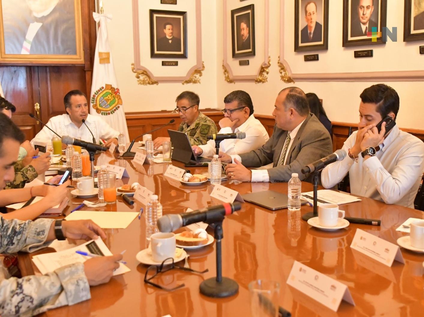 FGE brinda informe en Mesa de Coesconpaz efectuada en Palacio de Gobierno