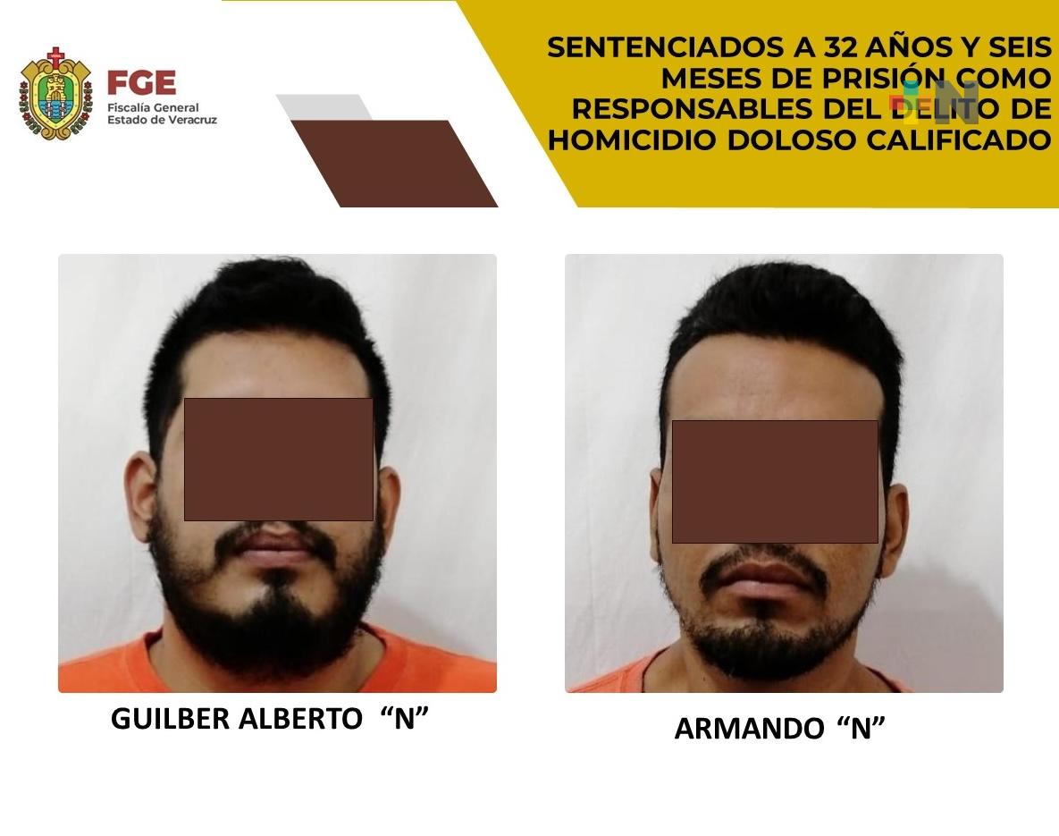 Armando «N» y Guilber Alberto «N» sentenciados a 32 años y seis meses de prisión por homicidio doloso calificado